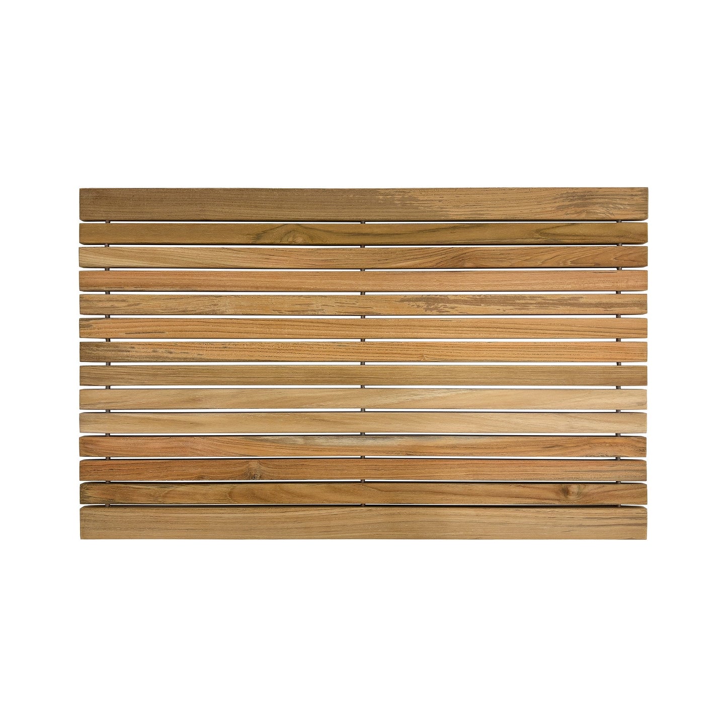 Belize Teak String Mat with Rubber Footing 31.4" x 19.6"